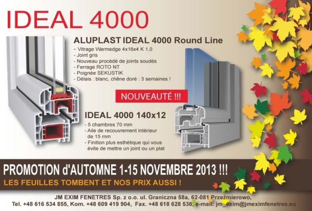 PROMOTION D'AUTOMNE